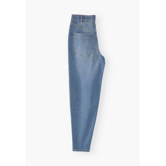 Wrap London Relaxed High Waisted Relaxed Stretch Tapered Jeans - Picture 6 of 16